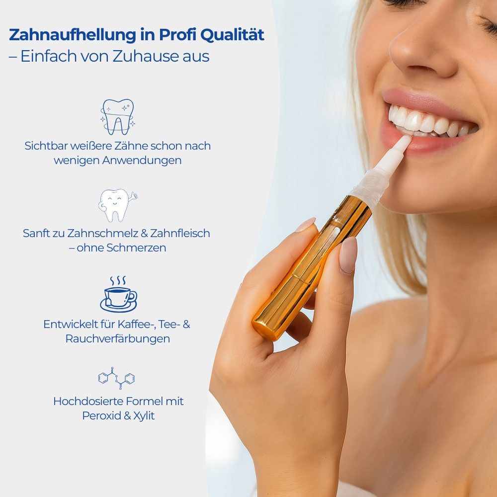 Teeth Whitening Gold Serum Pen® – Zahnaufhellungs Stift