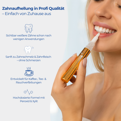 Teeth Whitening Gold Serum Pen® – Zahnaufhellungs Stift